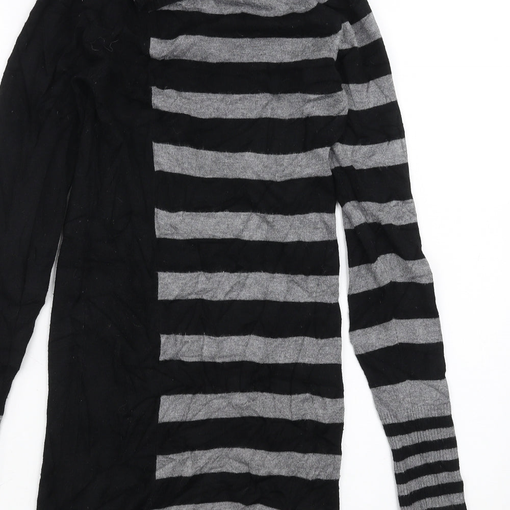 Tammy Girls Black Striped Knit Jumper Dress  Size 14-15 Years