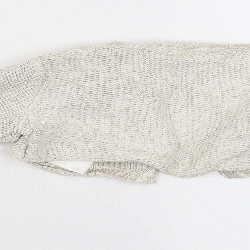 H&M Girls Beige   Shrug Jumper Size 2-3 Years
