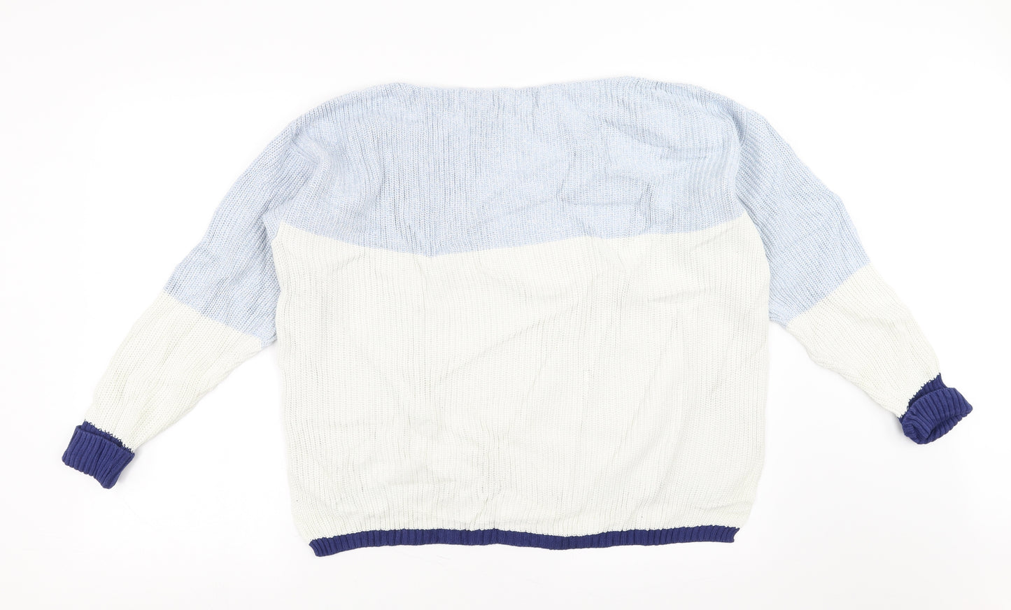 Marks and Spencer Womens Blue   Pullover Jumper Size L  - Colour Block