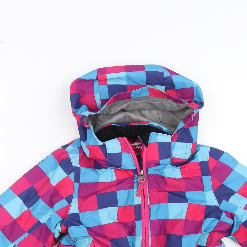 Crane Girls Multicoloured Camouflage  Ski Jacket Coat Size 3-4 Years