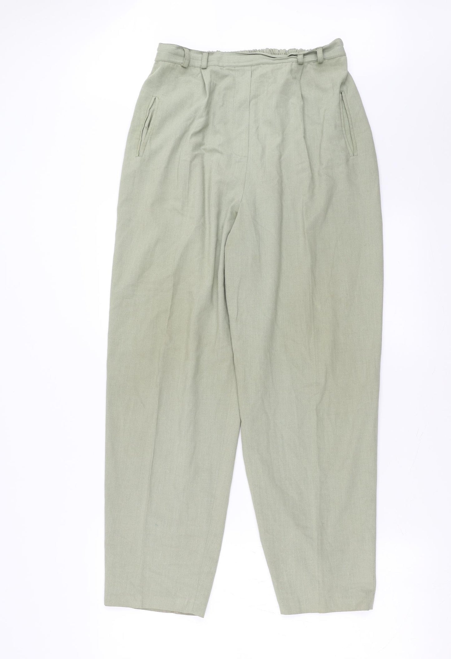 Preworn Womens Green   Trousers  Size 14 L28 in