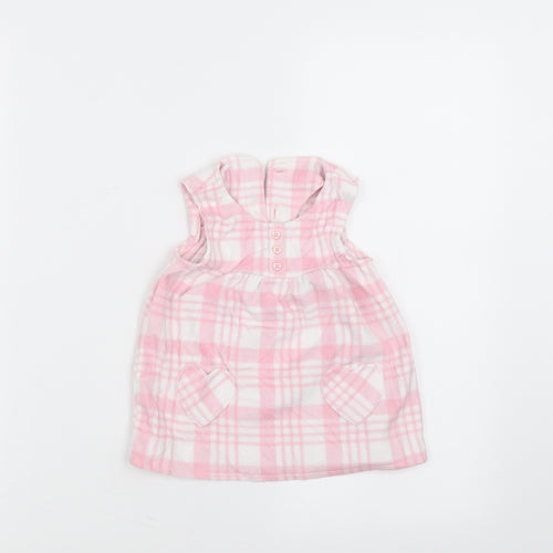 George Girls Pink Check  Fit & Flare  Size 3-6 Months
