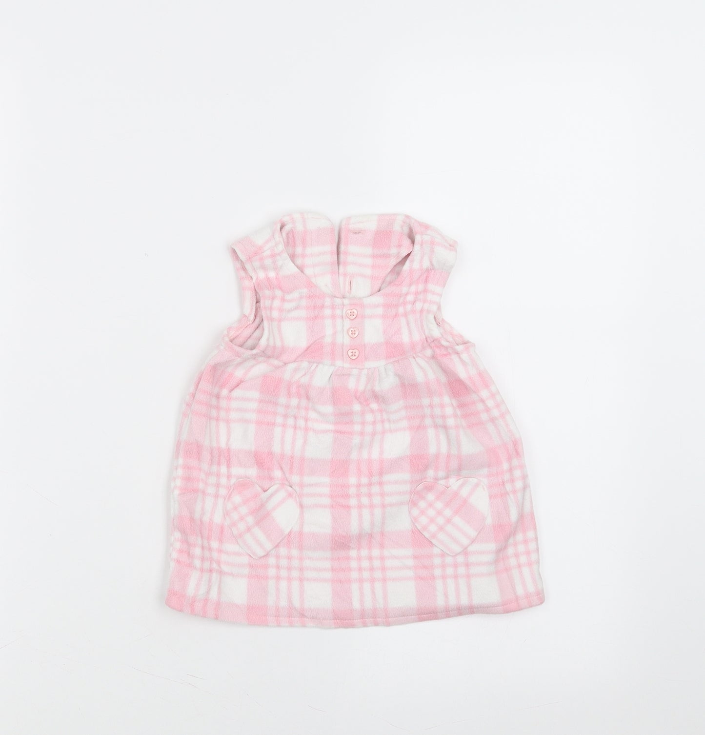 George Girls Pink Check  Fit & Flare  Size 3-6 Months