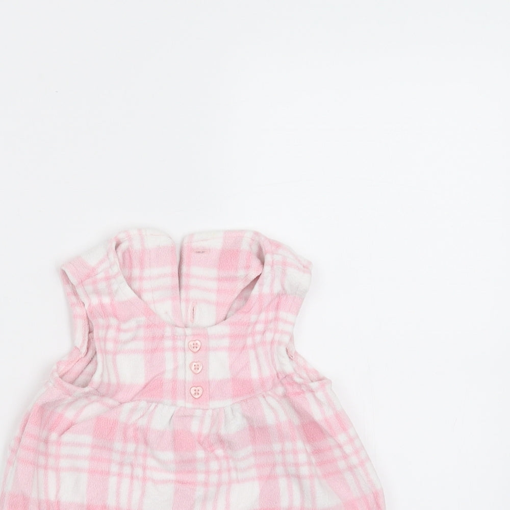 George Girls Pink Check  Fit & Flare  Size 3-6 Months