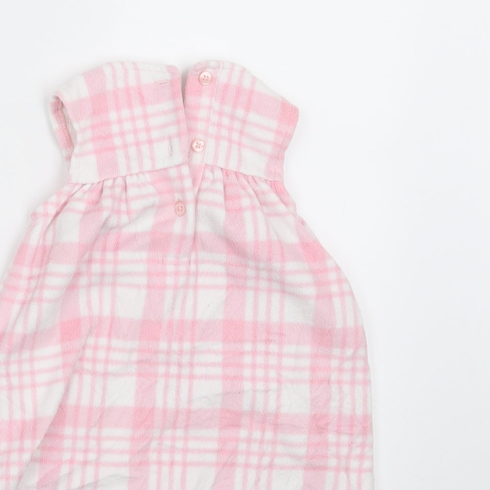 George Girls Pink Check  Fit & Flare  Size 3-6 Months