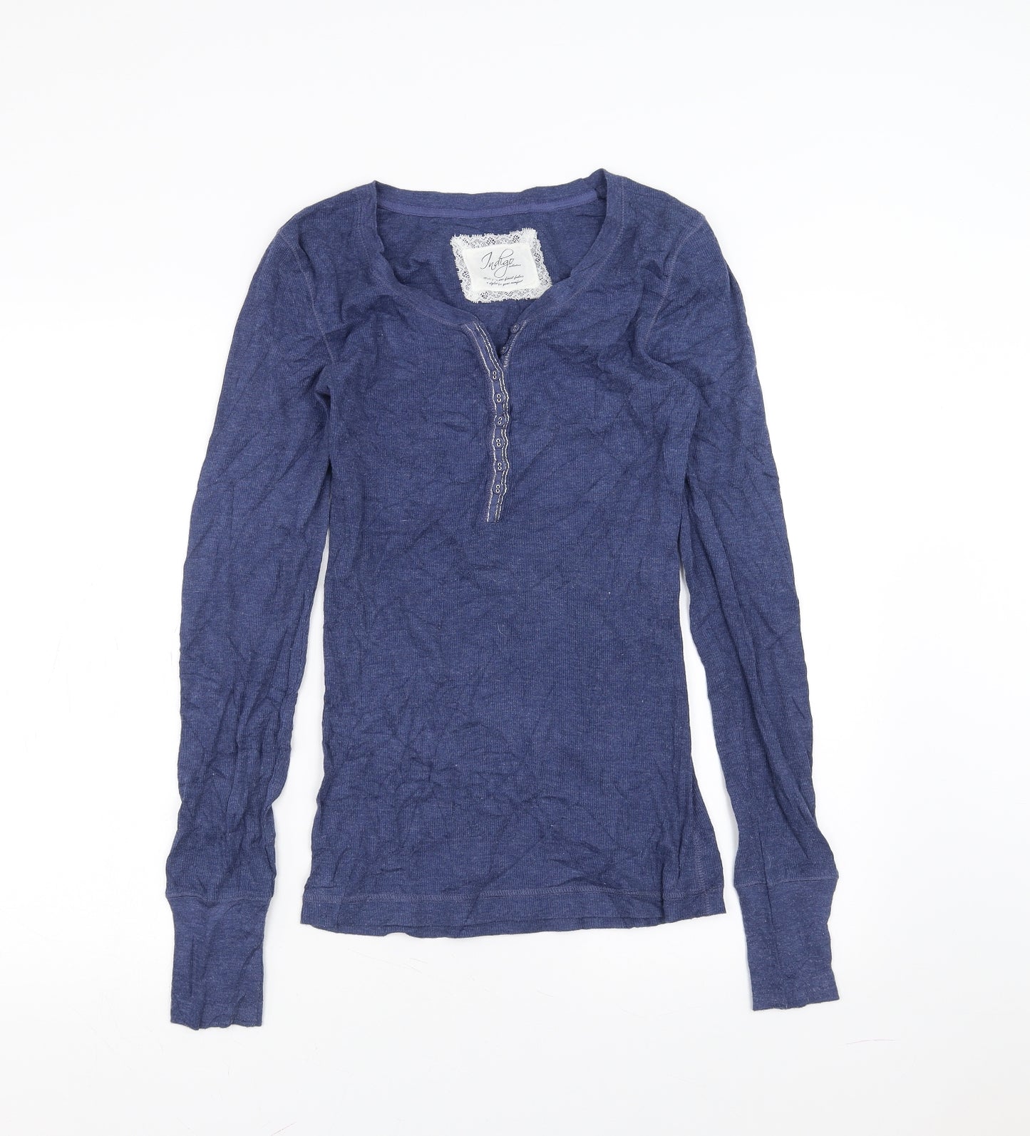 Marks and Spencer Womens Blue Solid  Top Pyjama Pants Size 12