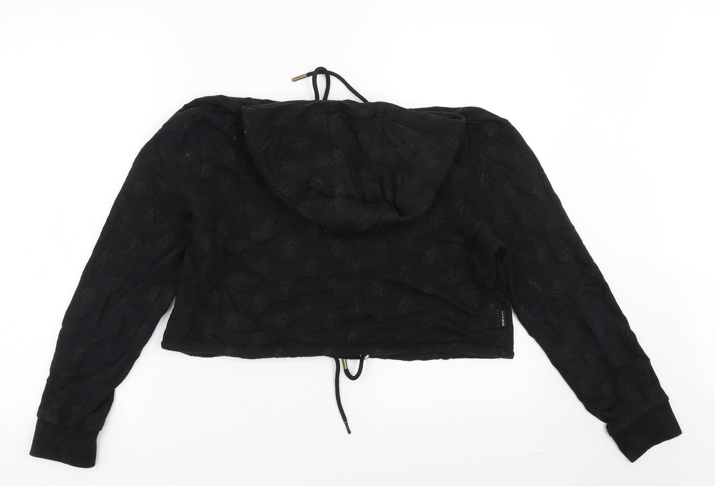 GK Womens Black   Pullover Hoodie Size 10  - cropped