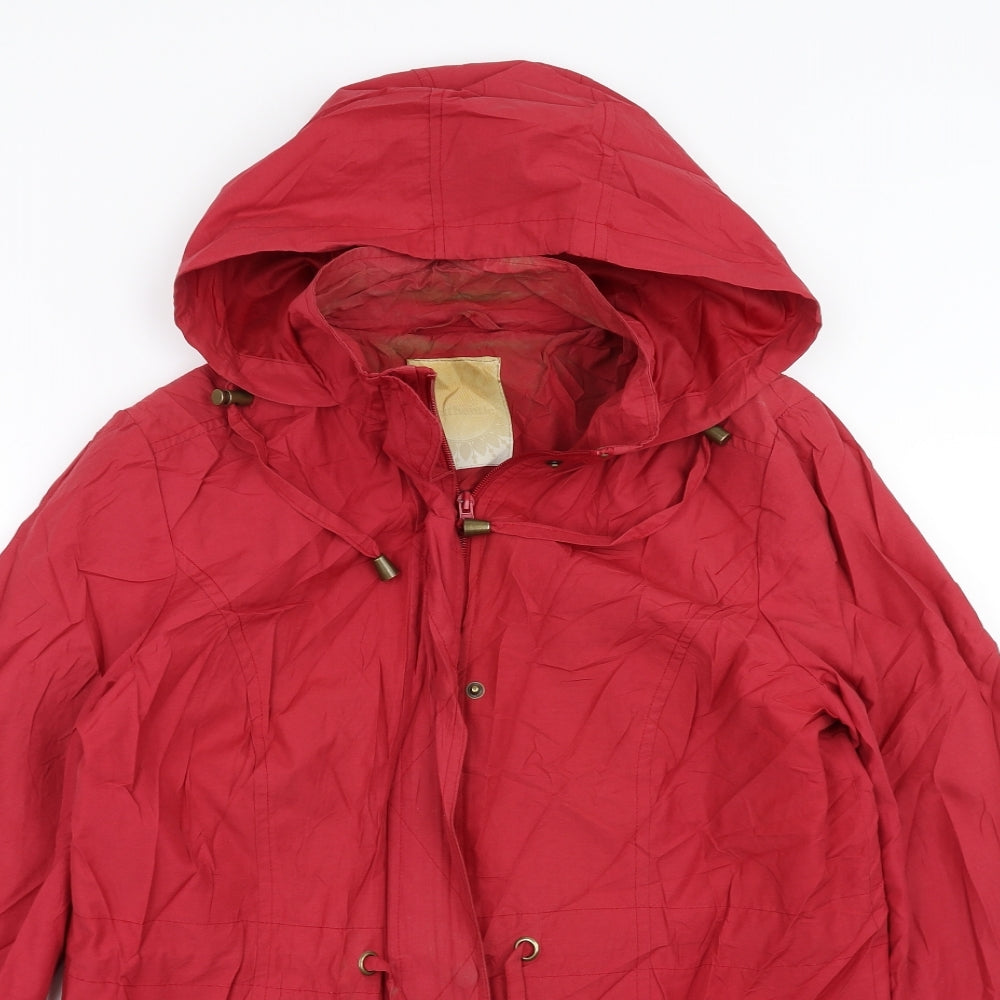 BHS Womens Red   Rain Coat Jacket Size 12
