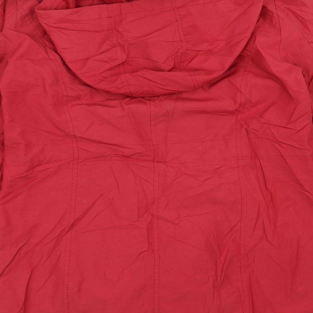 BHS Womens Red   Rain Coat Jacket Size 12