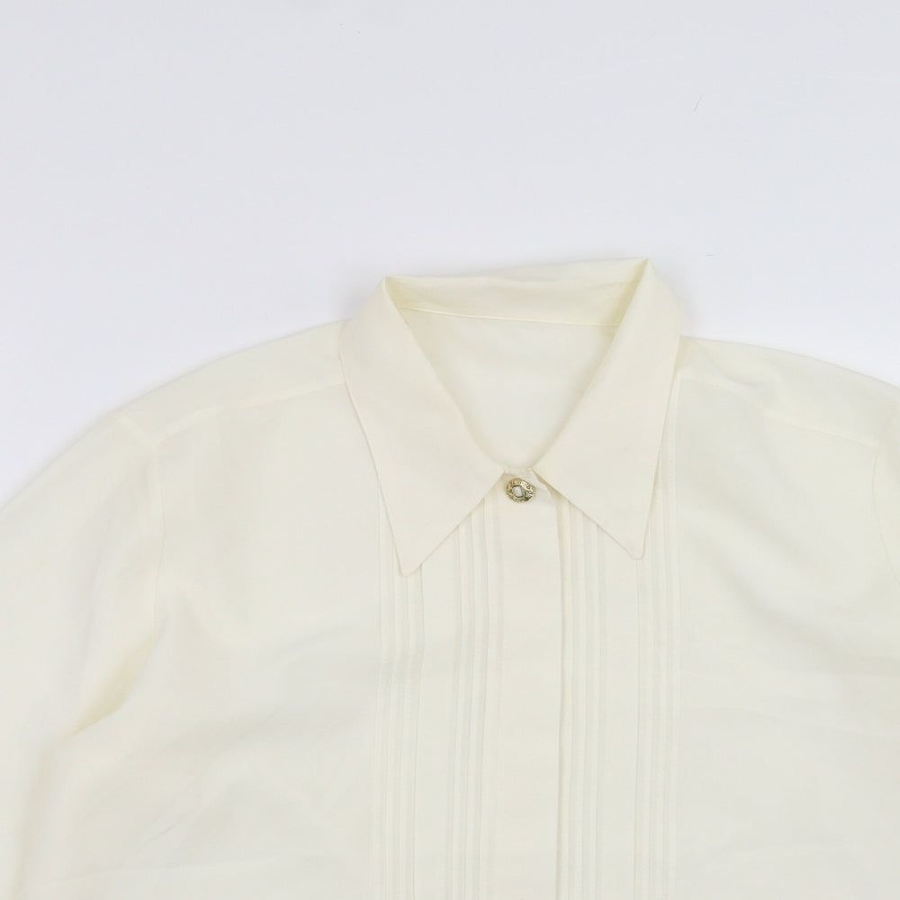 Marks and Spencer Womens Ivory   Basic Blouse Size 12