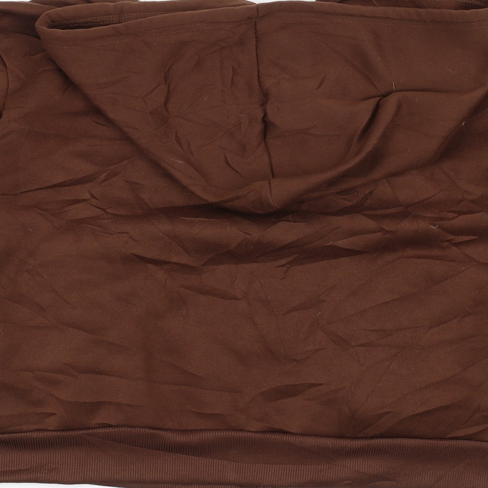 SheIn Womens Brown   Full Zip Hoodie Size L
