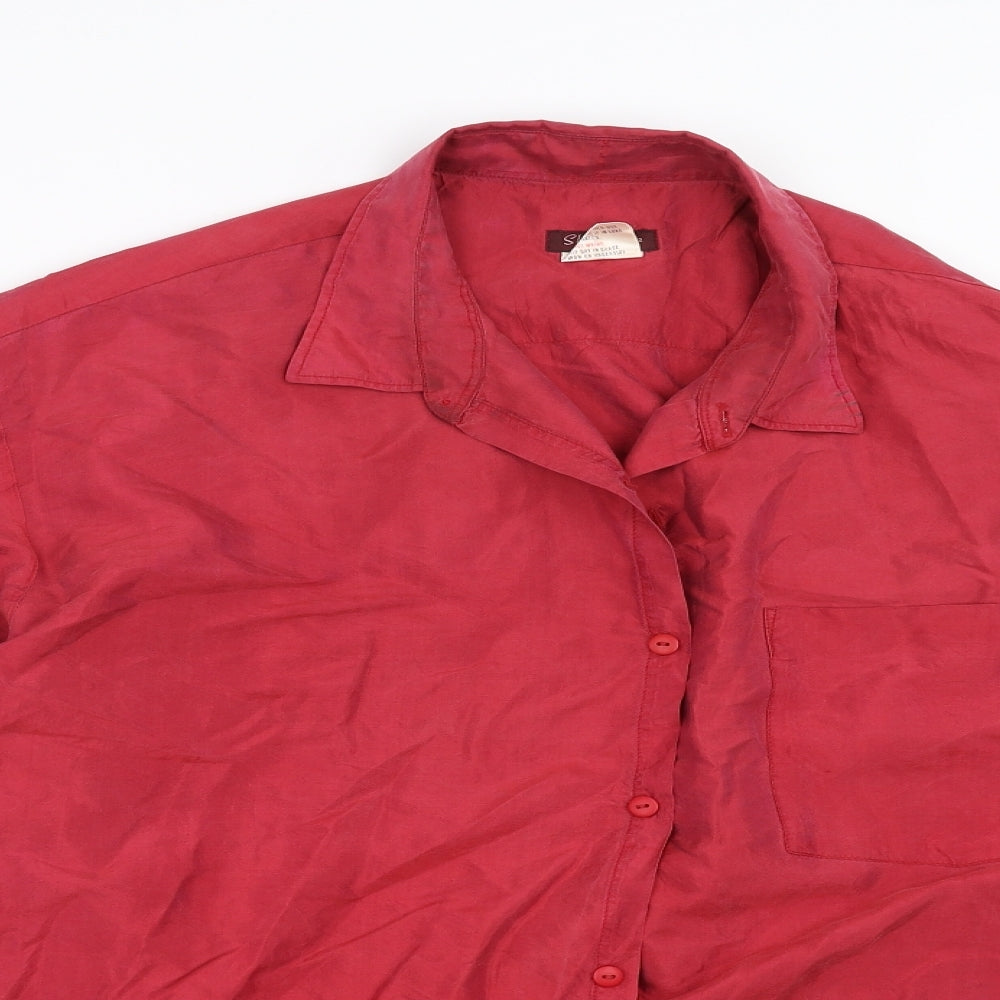 shinawatra Mens Pink    Button-Up Size XL