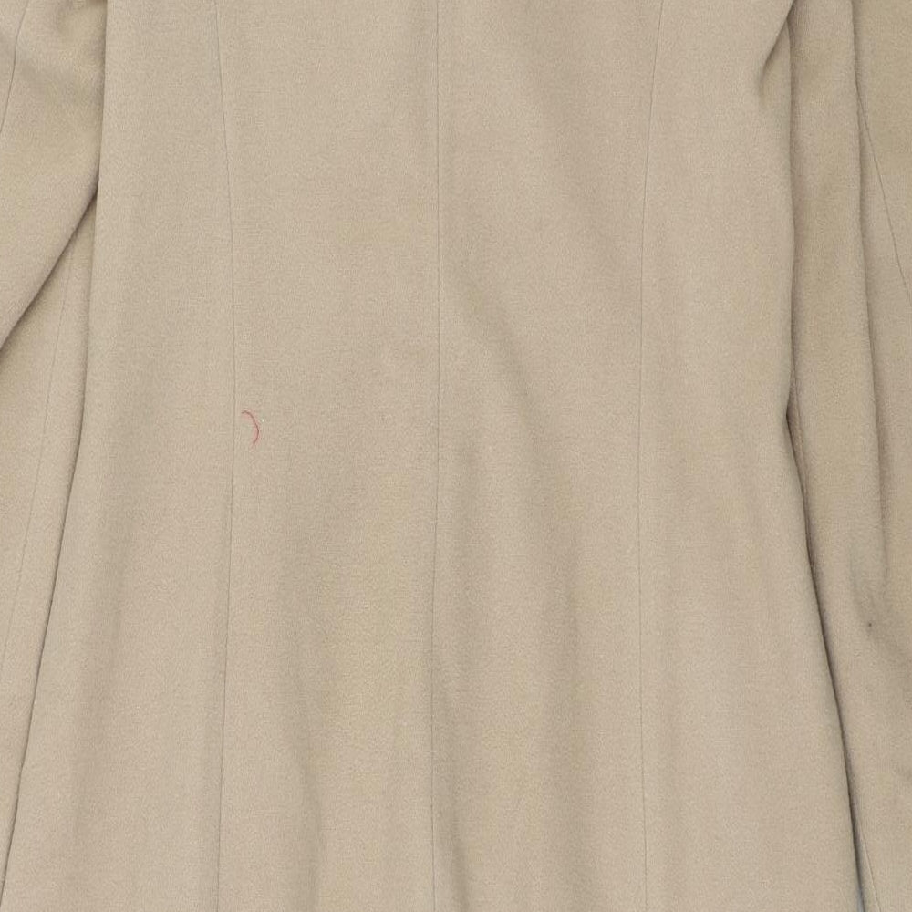 Style Womens Beige   Overcoat Coat Size 10
