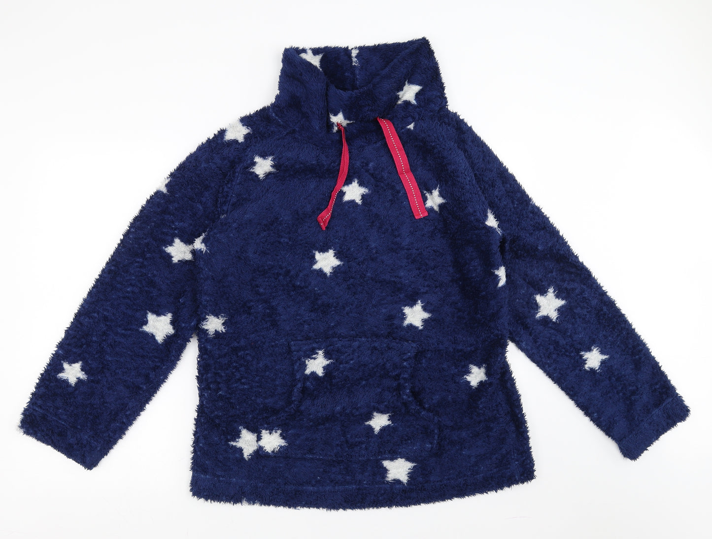 Sainsburys  Womens Blue Geometric  Top Pyjama Top Size L  - Star pattern