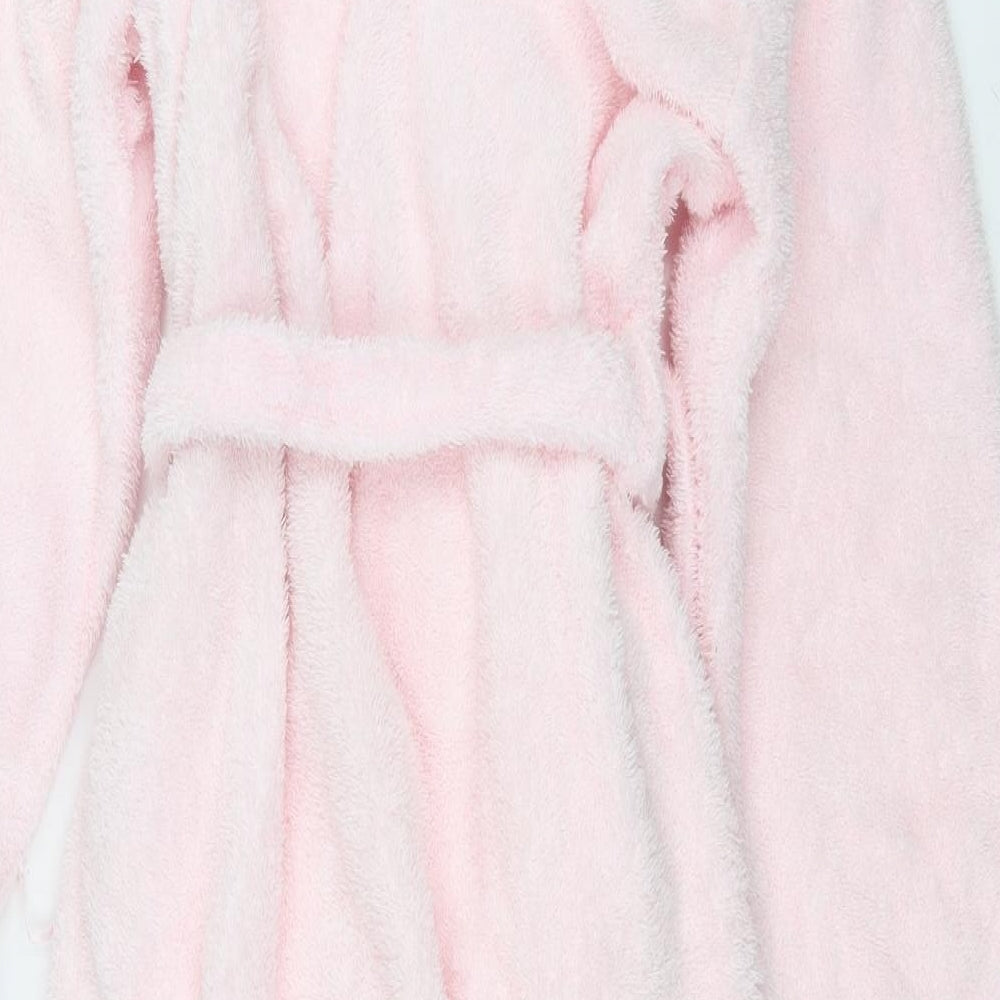 BHS Womens Pink Solid Fleece Top Robe Size 8