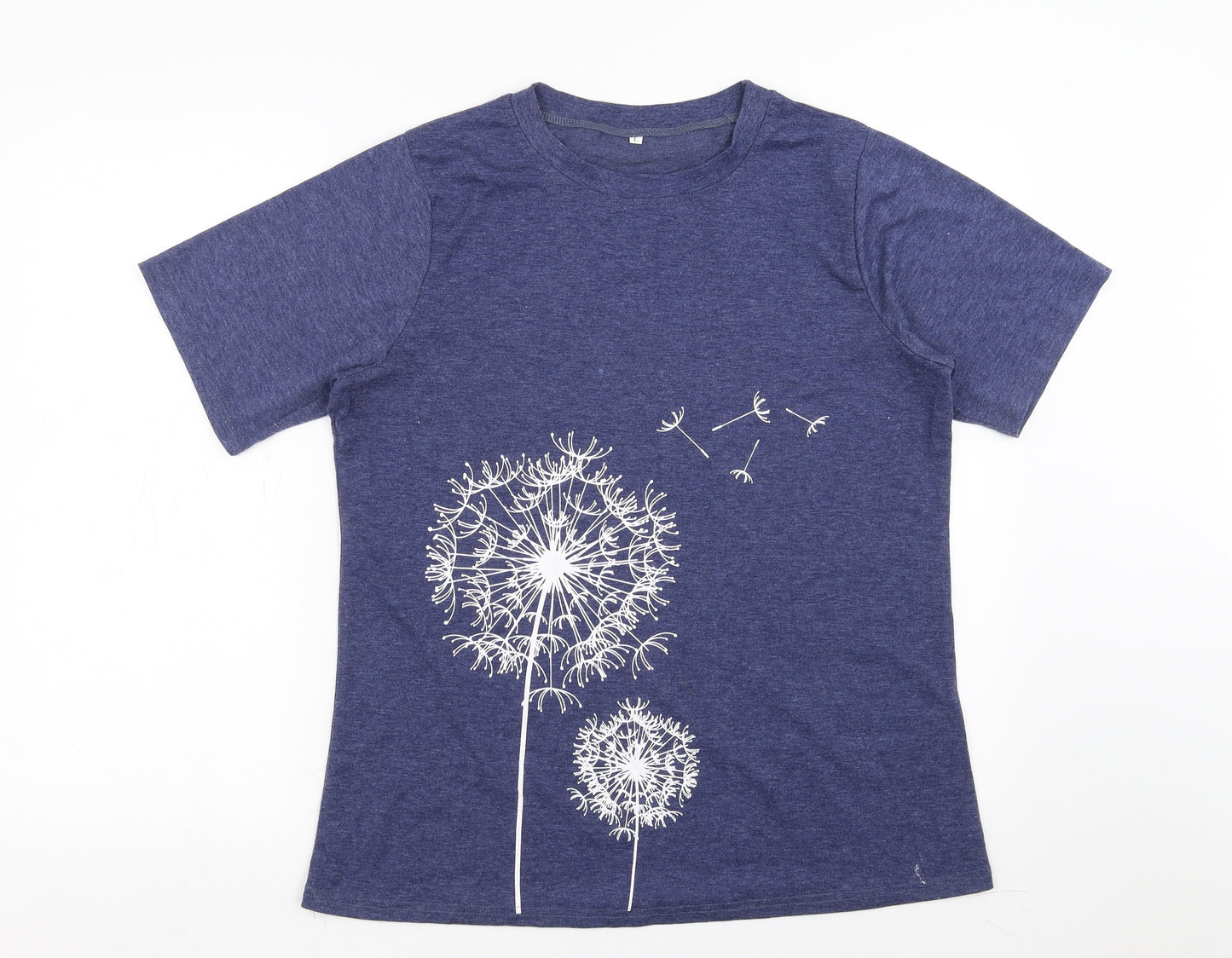 Preworn Womens Blue   Basic T-Shirt Size L  - Dandelion