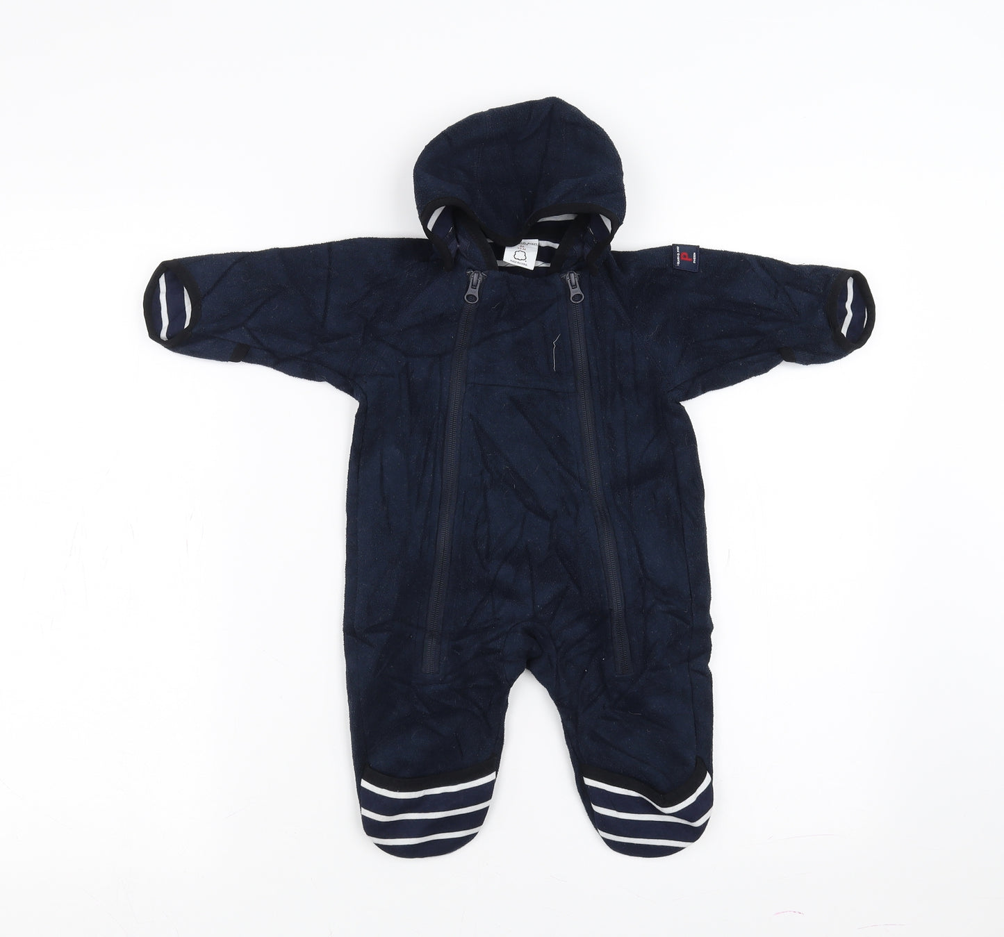Polarn O. Pyret Baby Blue   Overcoat Snowsuit Size 0-3 Months