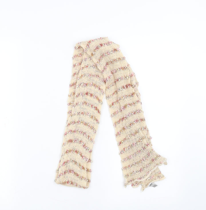 Marks and Spencer Womens Beige Striped   Scarf
