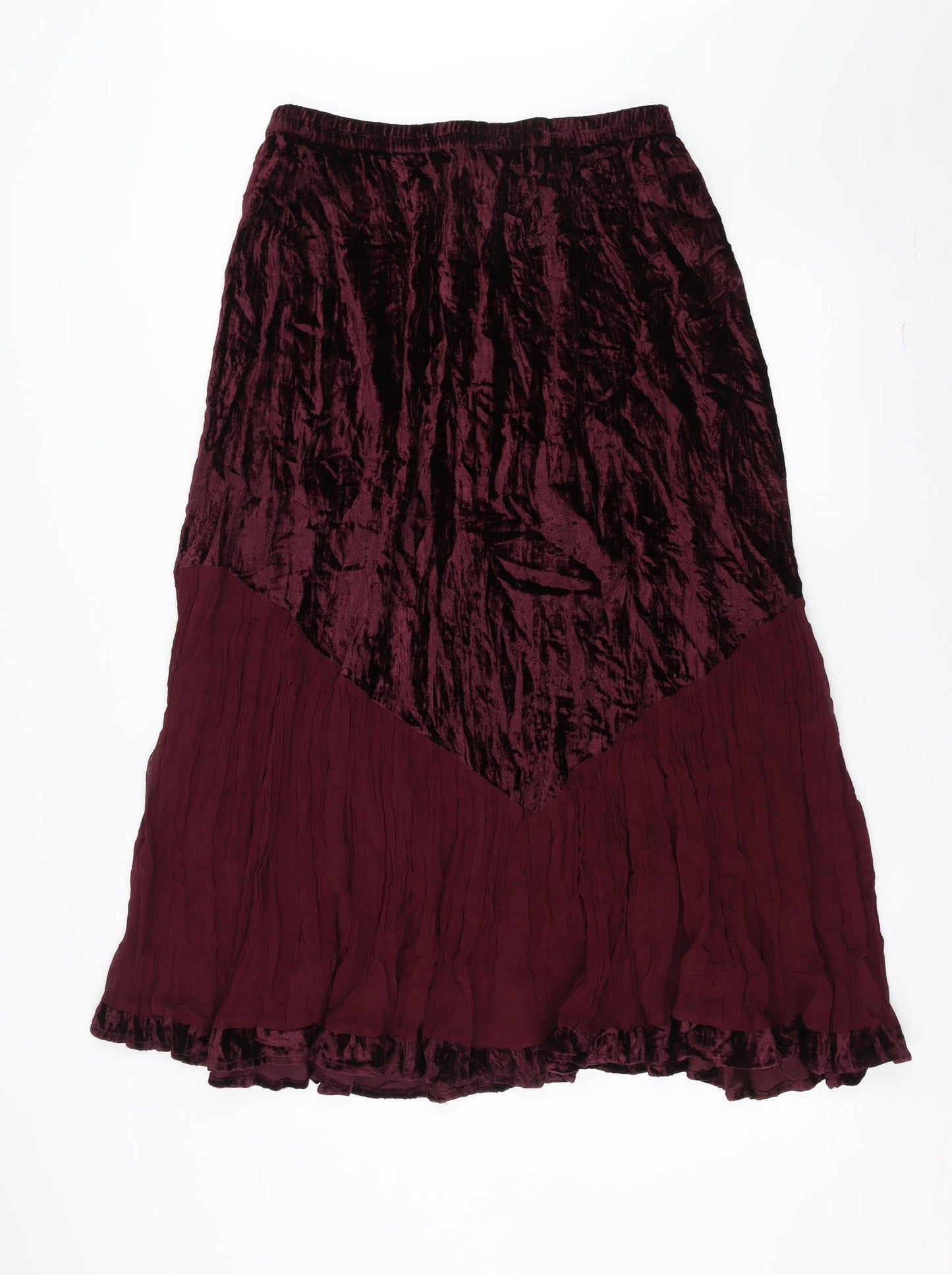 Phool Womens Purple   A-Line Skirt Size 16  - velvet