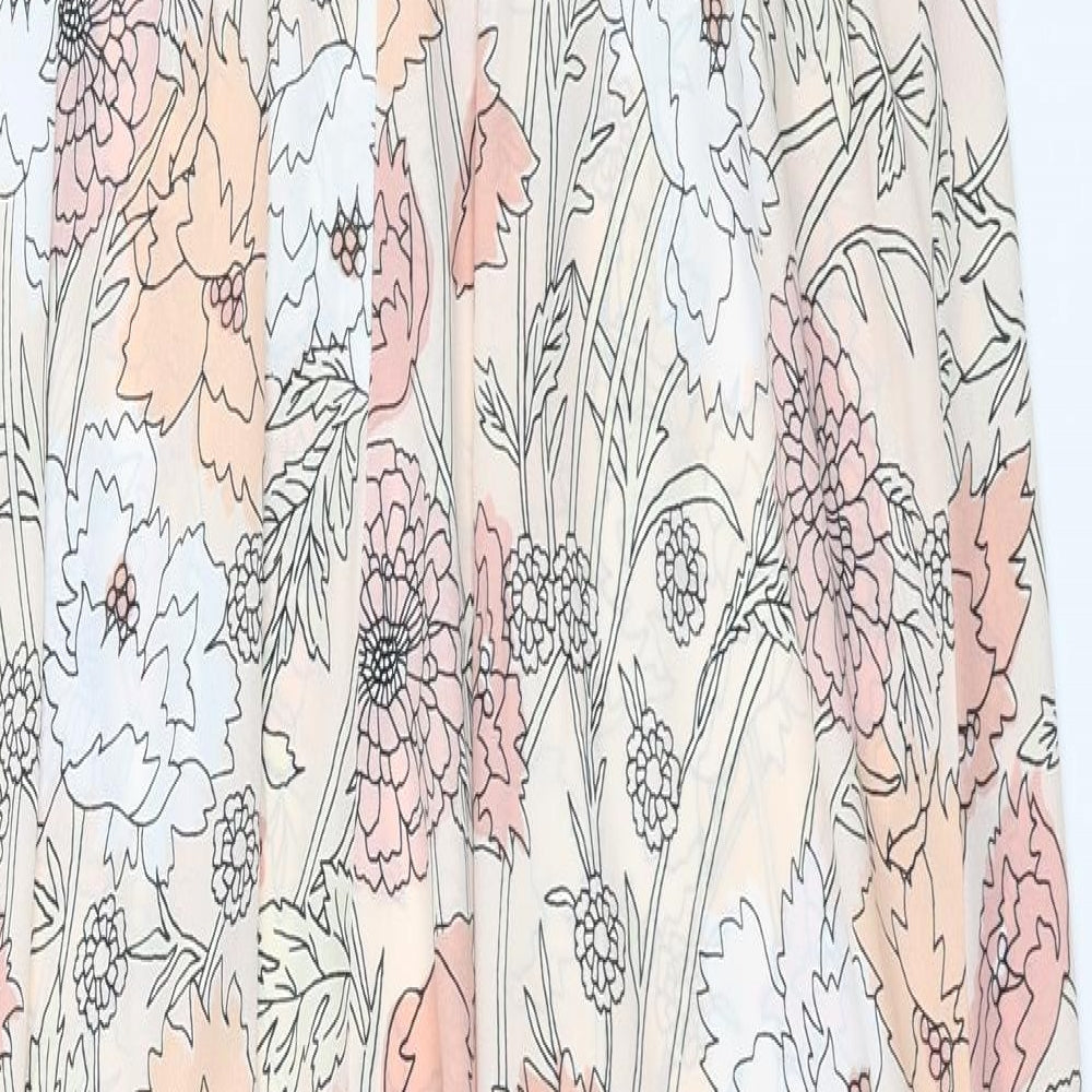Dorothy Perkins Womens Pink Floral  Maxi  Size 14