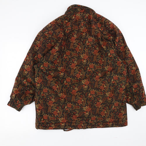 BHS Womens Green Floral  Jacket Coat Size 10