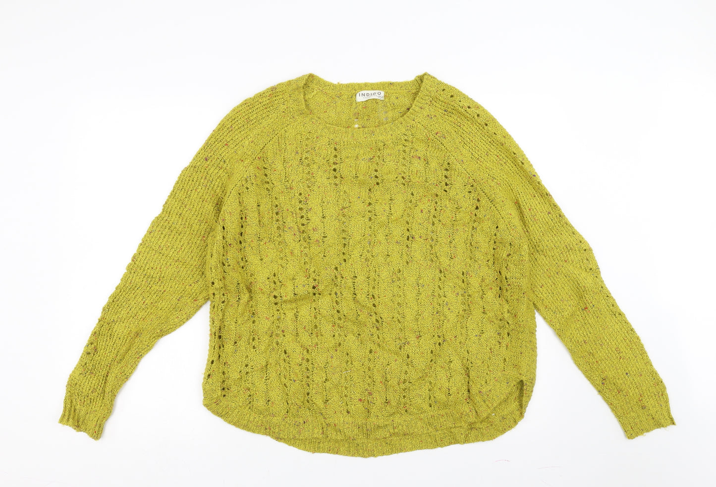 Marks and Spencer Womens Green   Pullover Jumper Size 18  - open knit