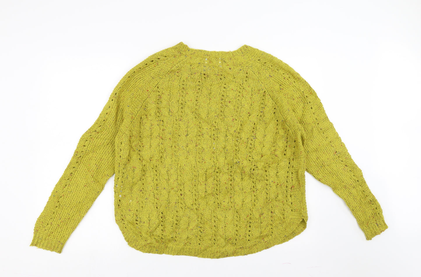 Marks and Spencer Womens Green   Pullover Jumper Size 18  - open knit