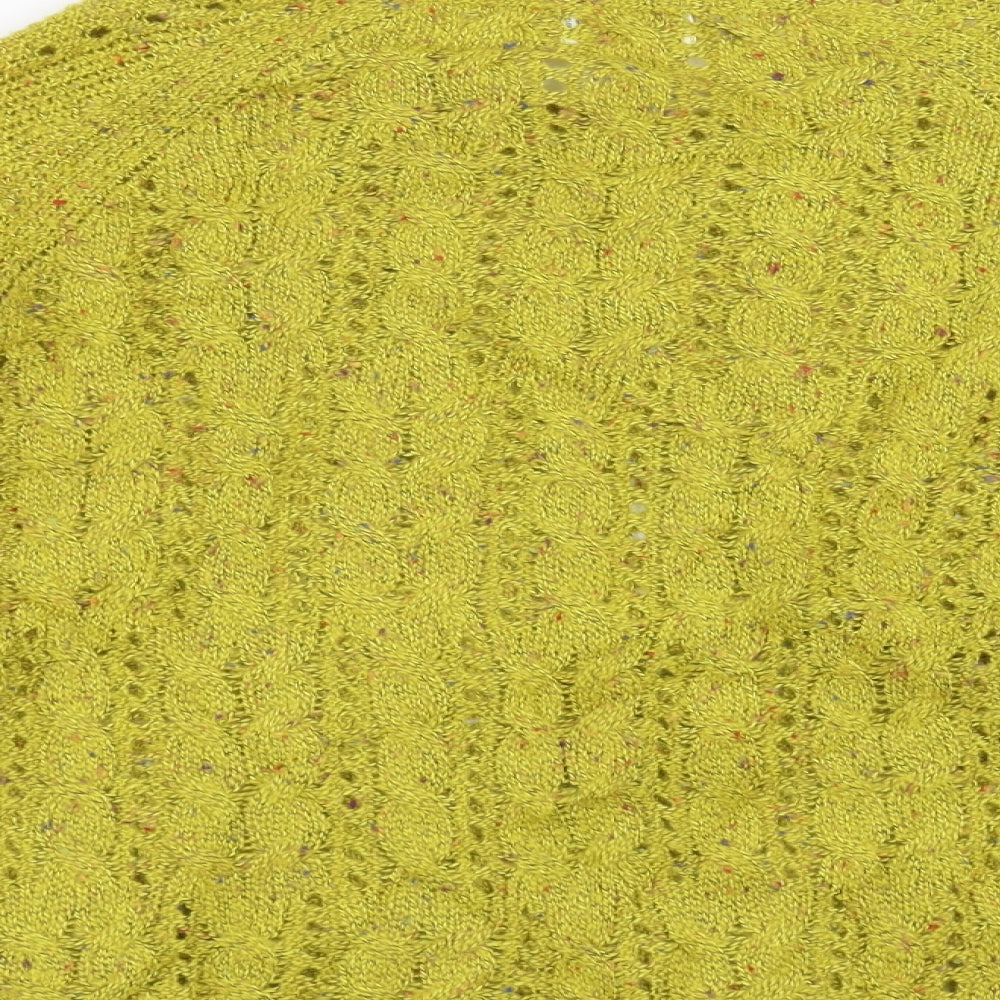 Marks and Spencer Womens Green   Pullover Jumper Size 18  - open knit