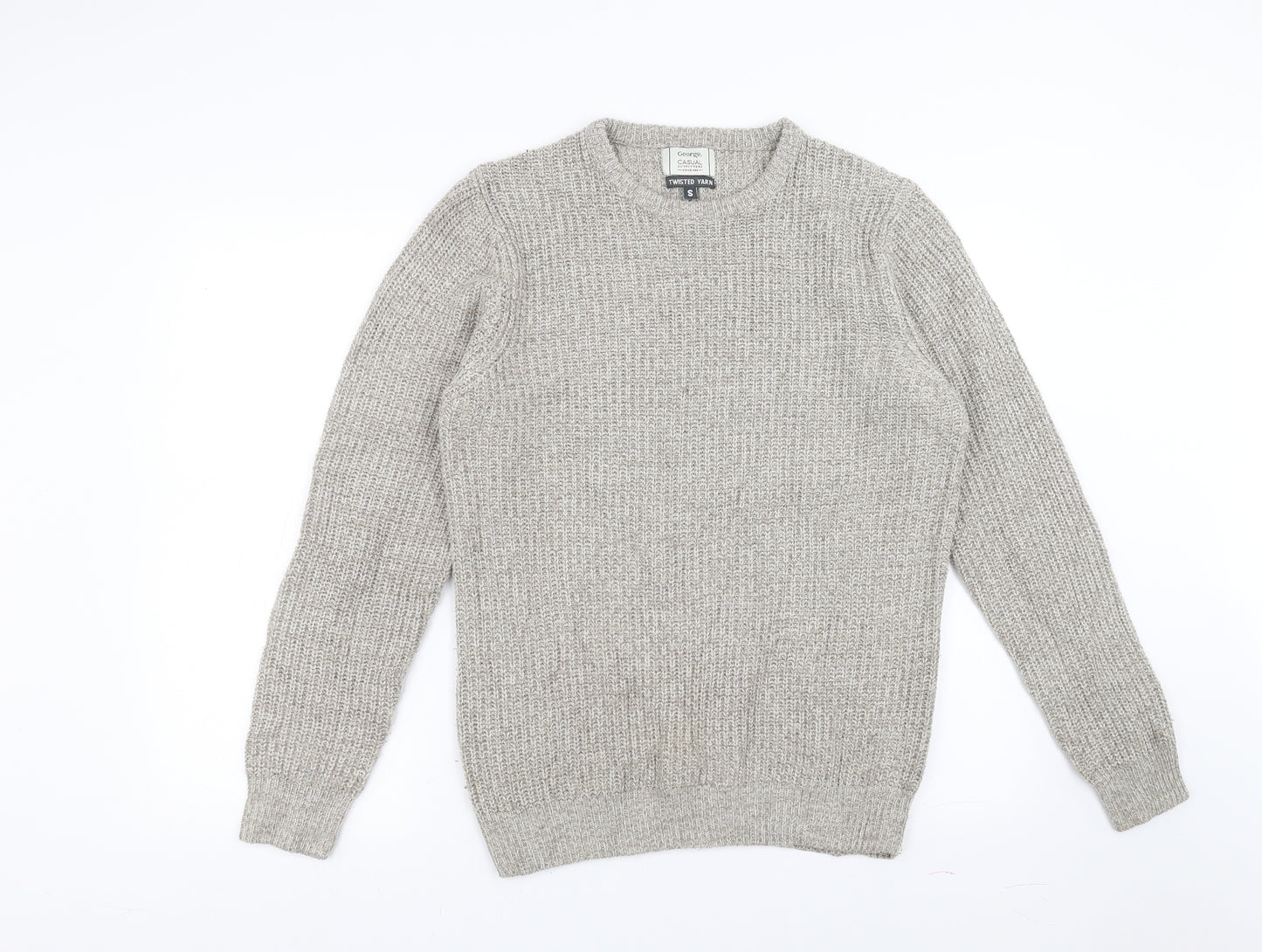 George Mens Beige   Pullover Jumper Size S