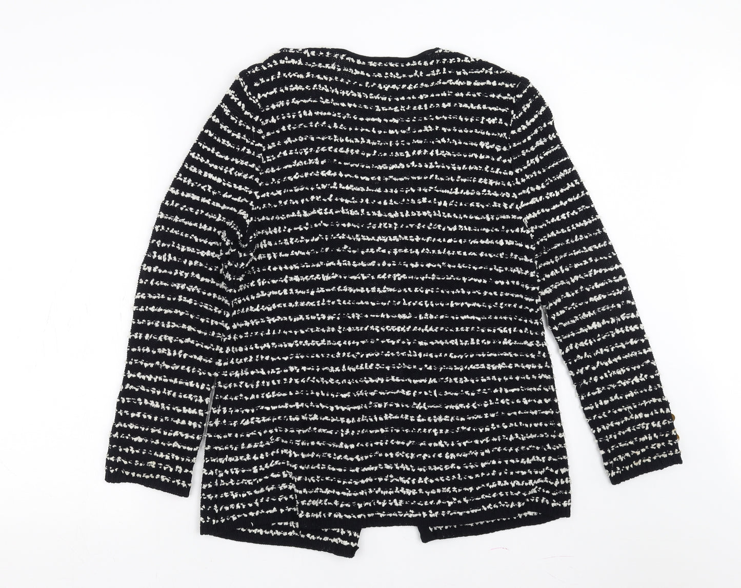 Basler Womens Blue Striped  Cardigan Jumper Size 12