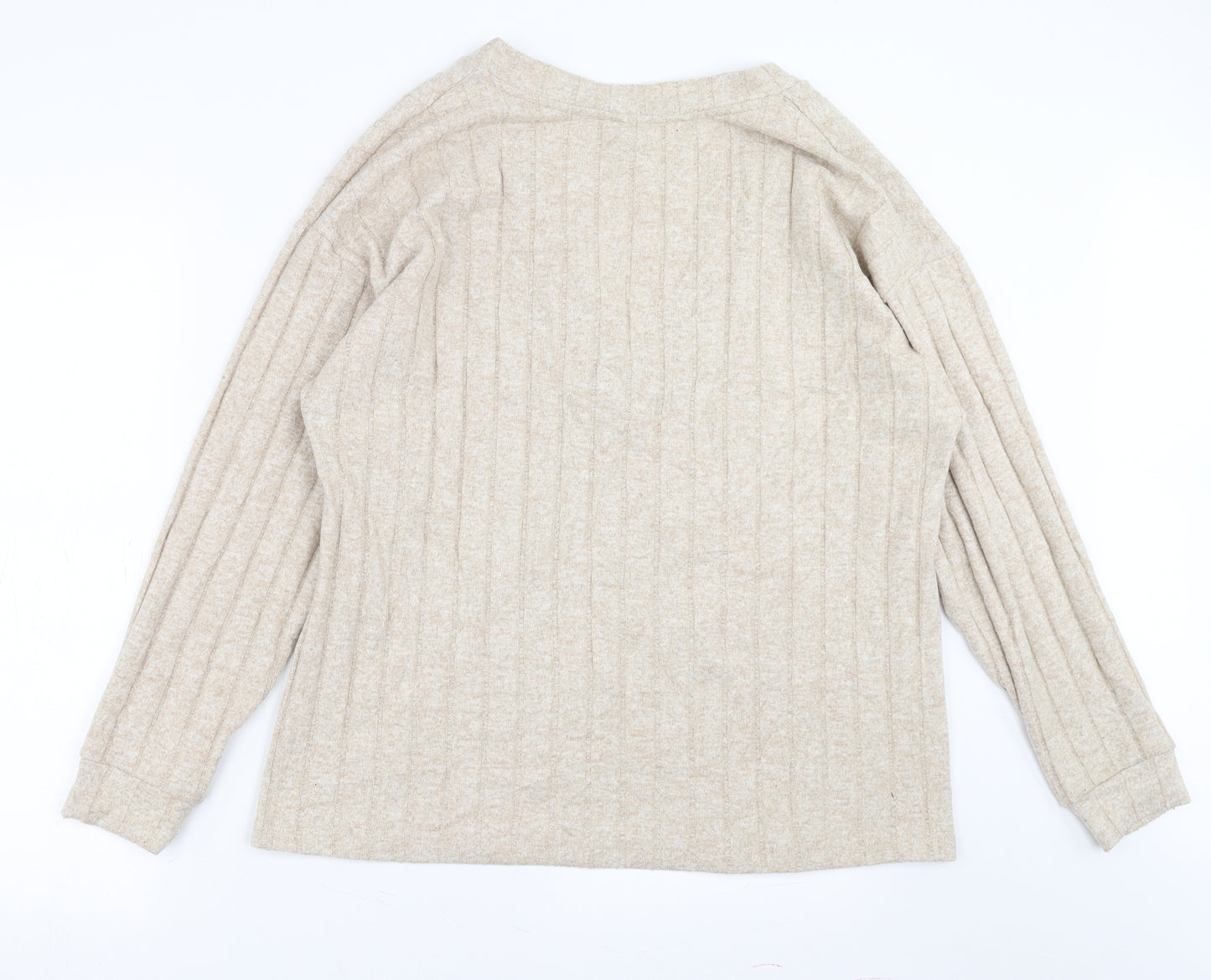 ASOS Womens Beige Striped  Pullover Jumper Size 10