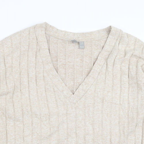 ASOS Womens Beige Striped  Pullover Jumper Size 10
