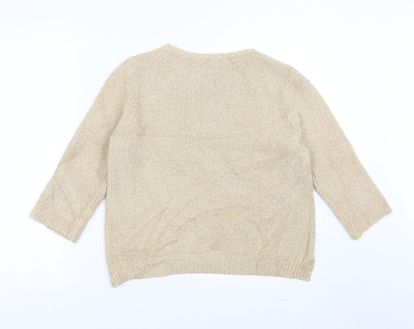 SWEEWE Womens Gold   Pullover Jumper Size M