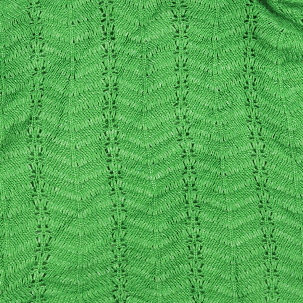 Matalan Womens Green   Pullover Jumper Size XL  - open knit