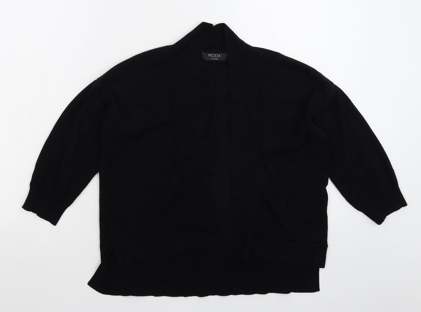 George Womens Black  Knit Cardigan Jumper Size 14