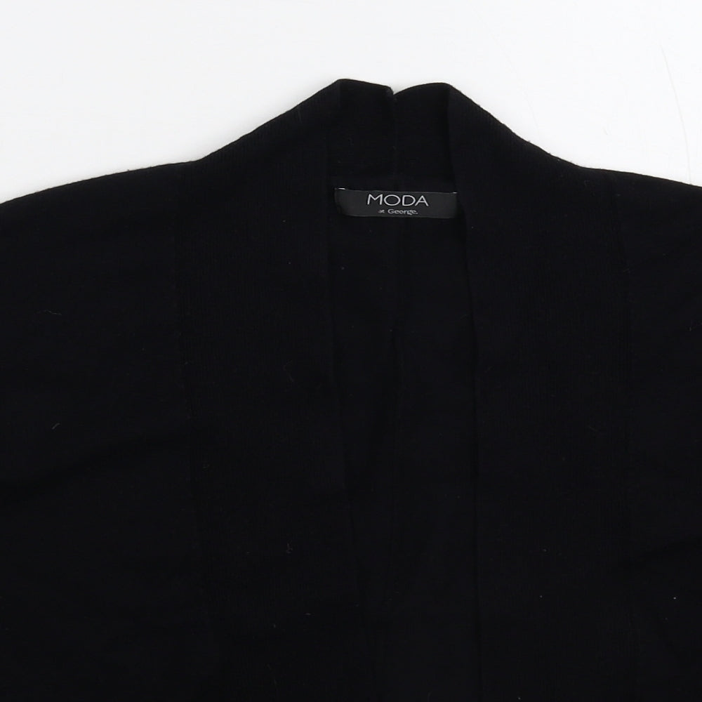 George Womens Black  Knit Cardigan Jumper Size 14