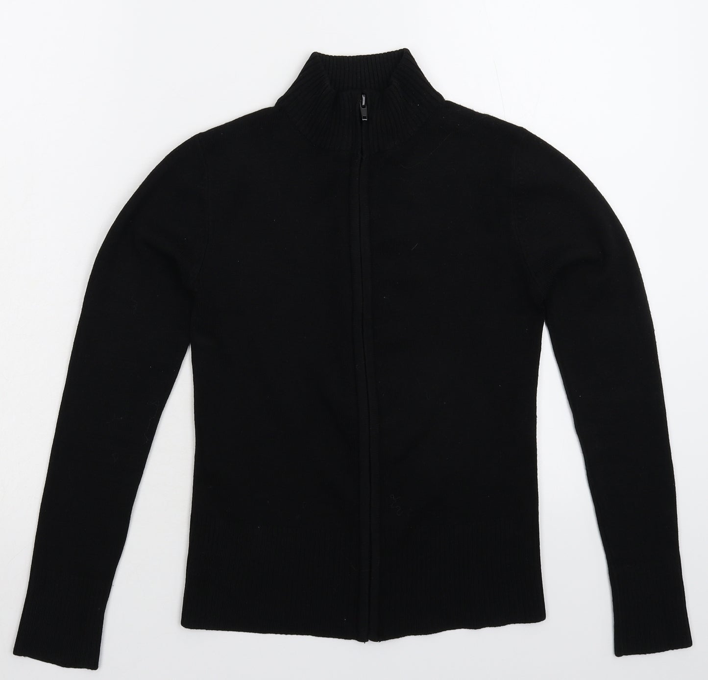 Preworn Womens Black  Knit Cardigan Jumper Size S