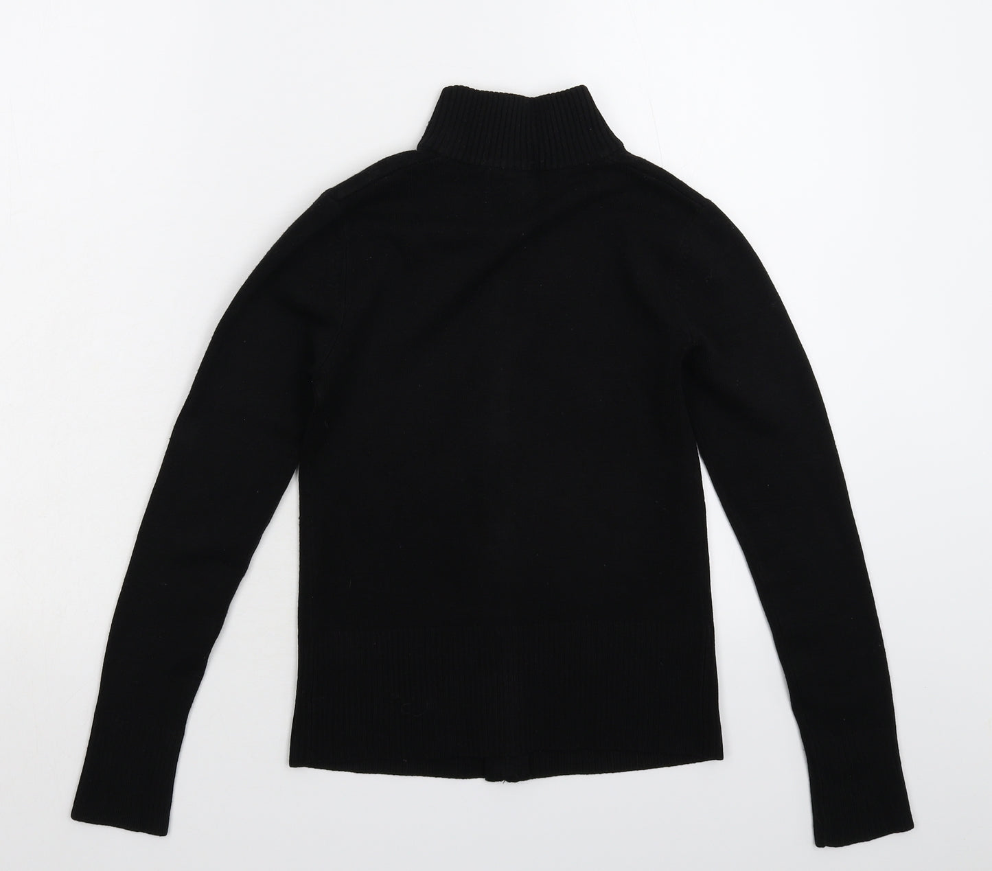 Preworn Womens Black  Knit Cardigan Jumper Size S