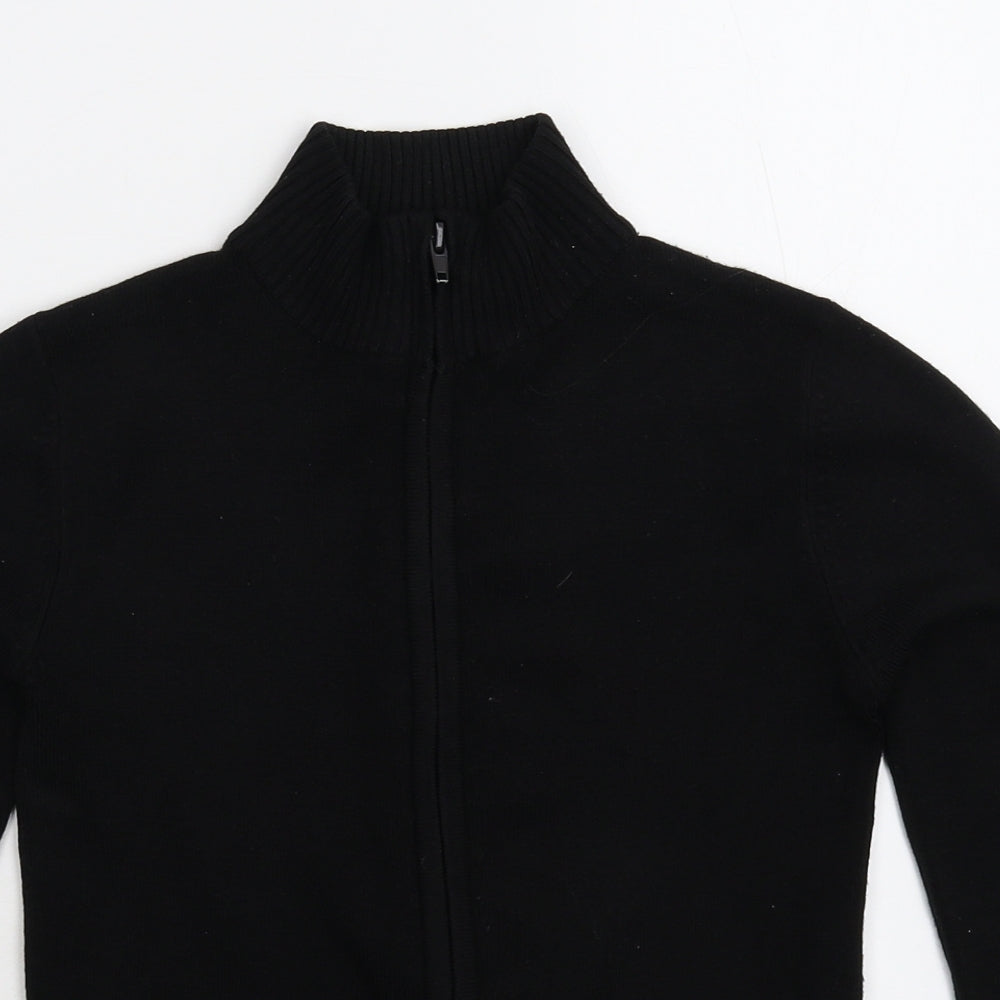 Preworn Womens Black  Knit Cardigan Jumper Size S