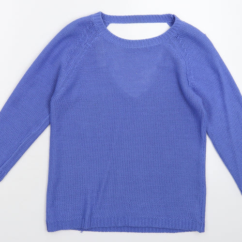 Preworn Womens Blue  Knit Pullover Jumper Size M