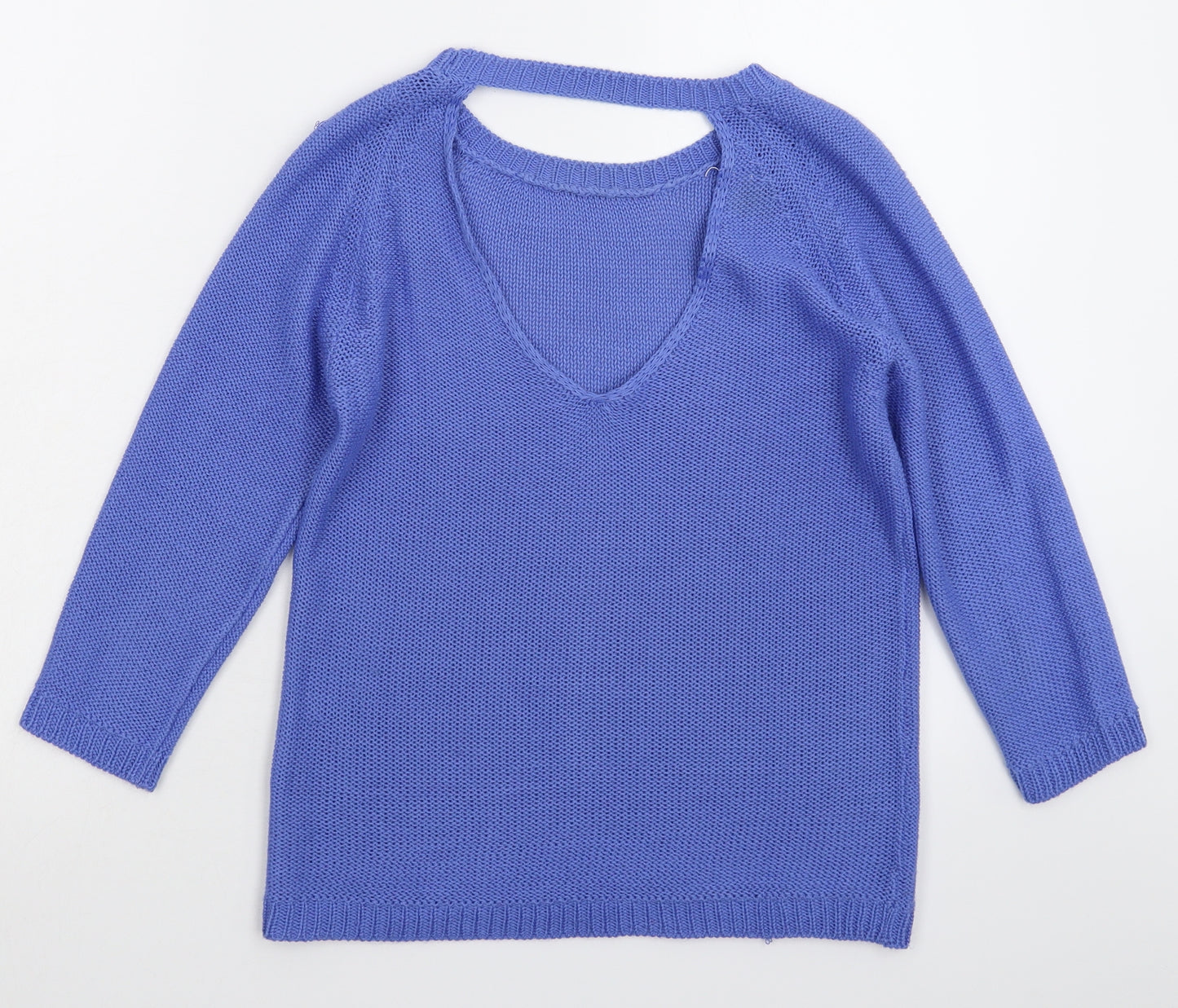 Preworn Womens Blue  Knit Pullover Jumper Size M