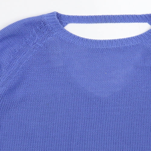 Preworn Womens Blue  Knit Pullover Jumper Size M