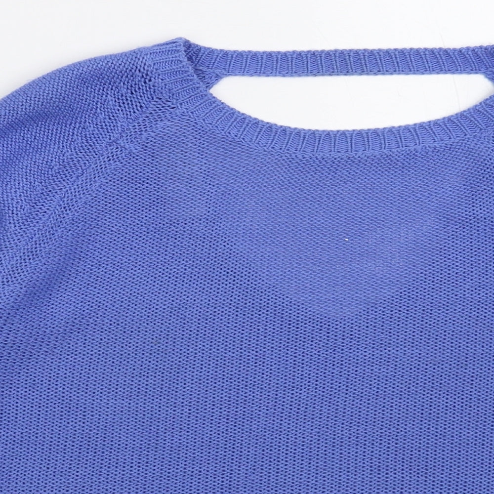 Preworn Womens Blue  Knit Pullover Jumper Size M