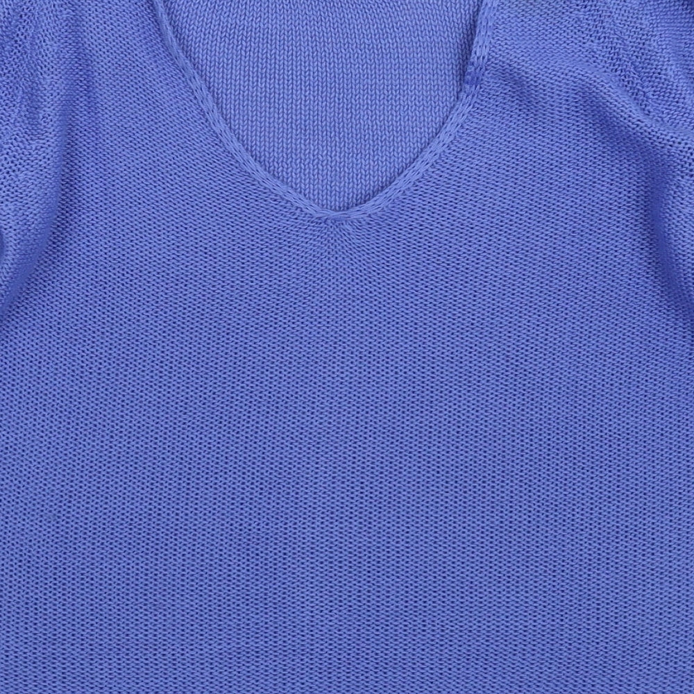 Preworn Womens Blue  Knit Pullover Jumper Size M
