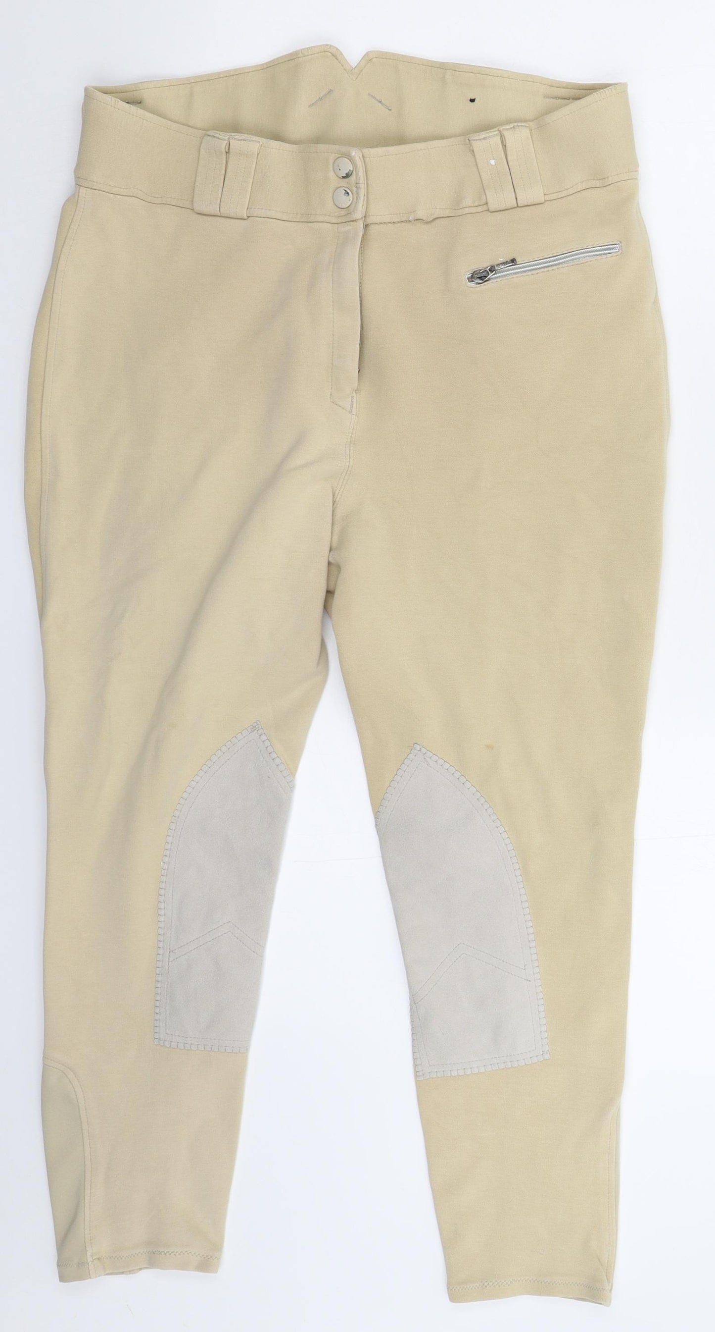 Requisite Womens Beige   Cropped Trousers Size 18 L23 in
