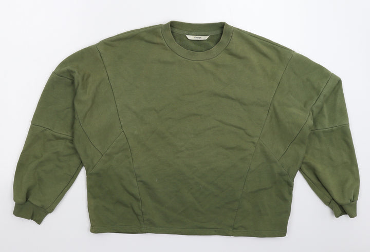 George Womens Green Pullover Sweatshirt Size M