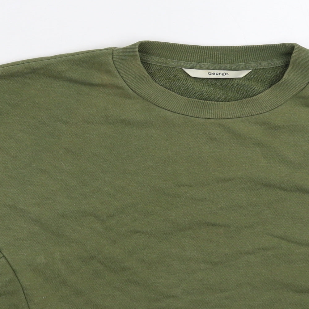 George Womens Green   Pullover Sweatshirt Size M