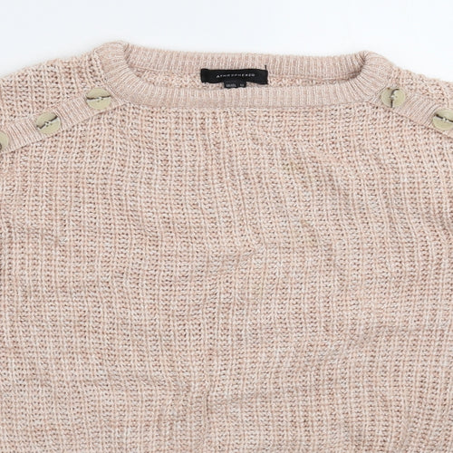 Atmosphere Womens Beige  Knit Pullover Jumper Size 12