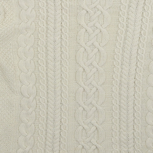 Preworn Womens White  Knit Pullover Jumper Size 20