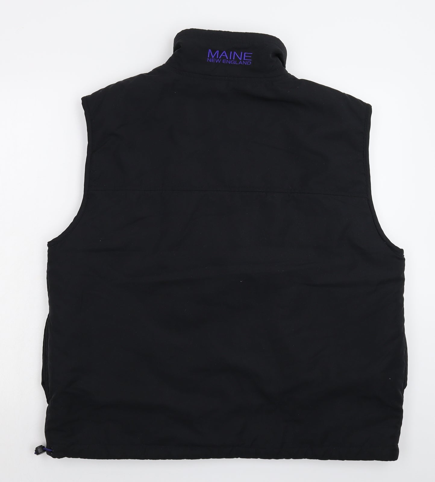 Maine Mens Black   Gilet Jacket Size L